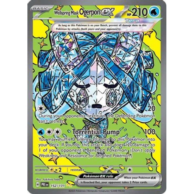 Wellspring Mask Ogerpon ex 152/131  - Holofoil SV Prismatic Evolutions - Special Illustration Rare
