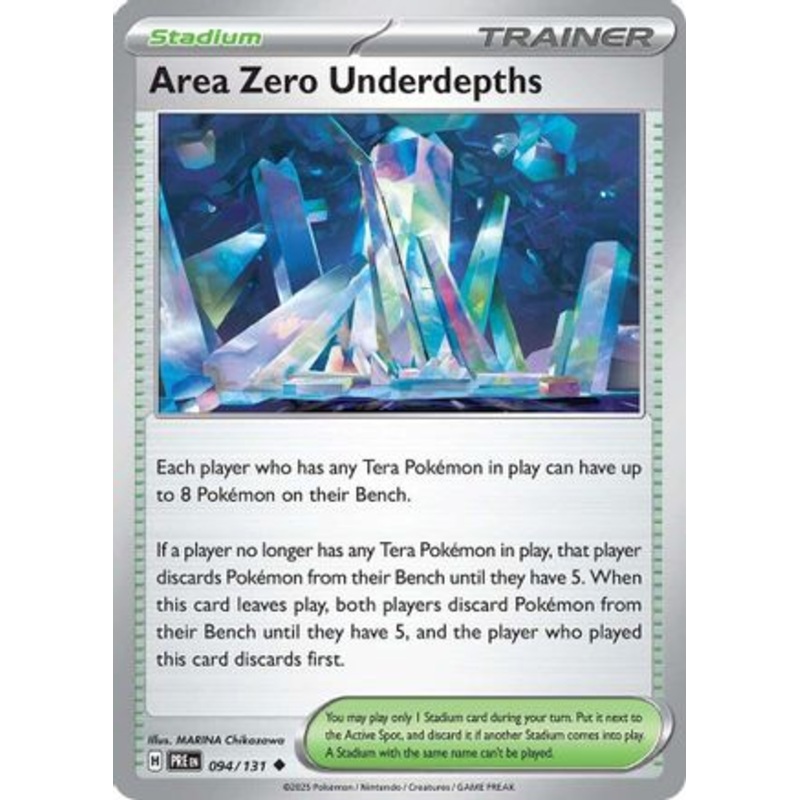 Area Zero Underdepths 094/131  - Reverse Holofoil SV Prismatic Evolutions - Uncommon