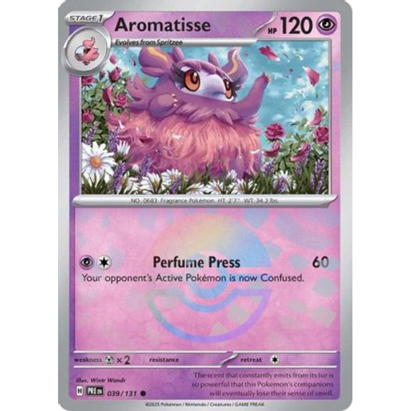 Aromatisse (Poke Ball Pattern) 039/131  - Holofoil SV Prismatic Evolutions - Common