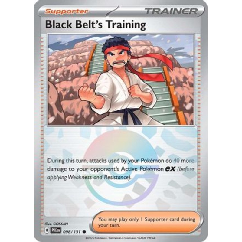 Black Belt's Training 098/131  - Holofoil SV Prismatic Evolutions - Common