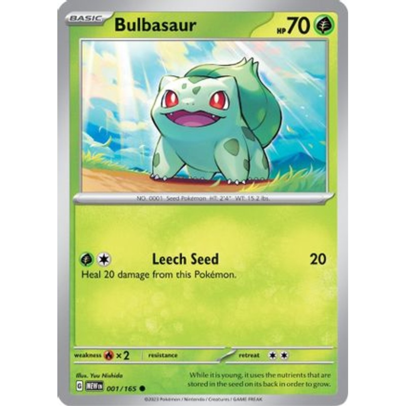 Bulbasaur 001/165  SV Scarlet & Violet 151 - Common