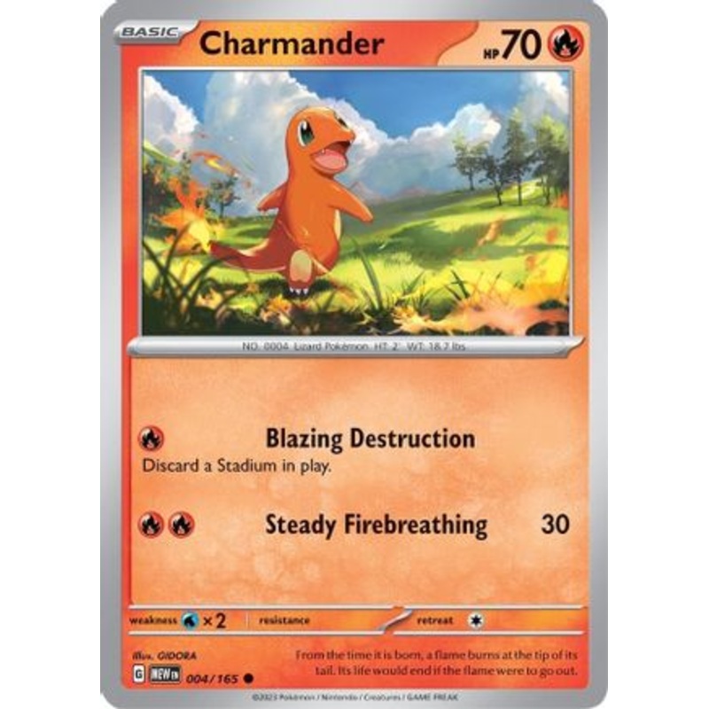 Charmander 004/165  SV Scarlet & Violet 151 - Common