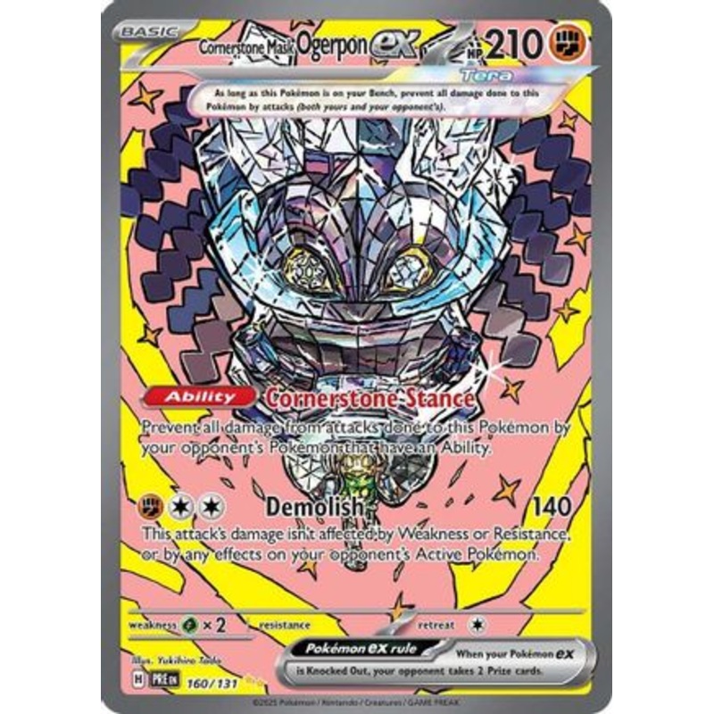 Cornerstone Mask Ogerpon ex 160/131  - Holofoil SV Prismatic Evolutions - Special Illustration Rare