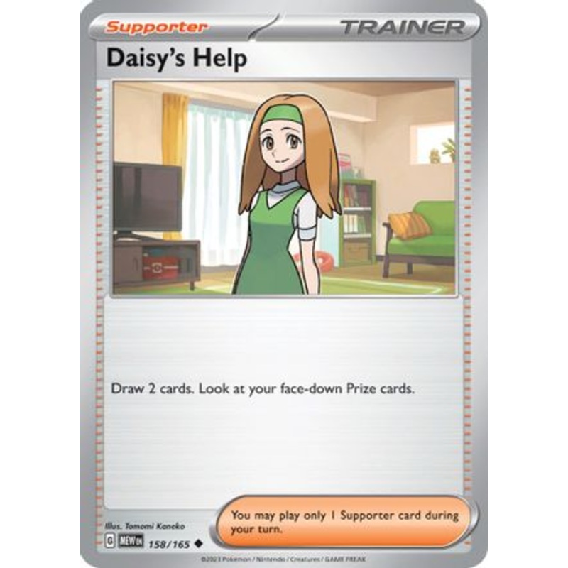 Daisy's Help 158/165  - Reverse Holofoil SV Scarlet & Violet 151 - Uncommon