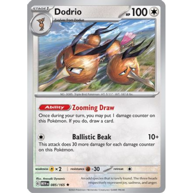 Dodrio 085/165  - Holofoil SV Scarlet & Violet 151 - Rare