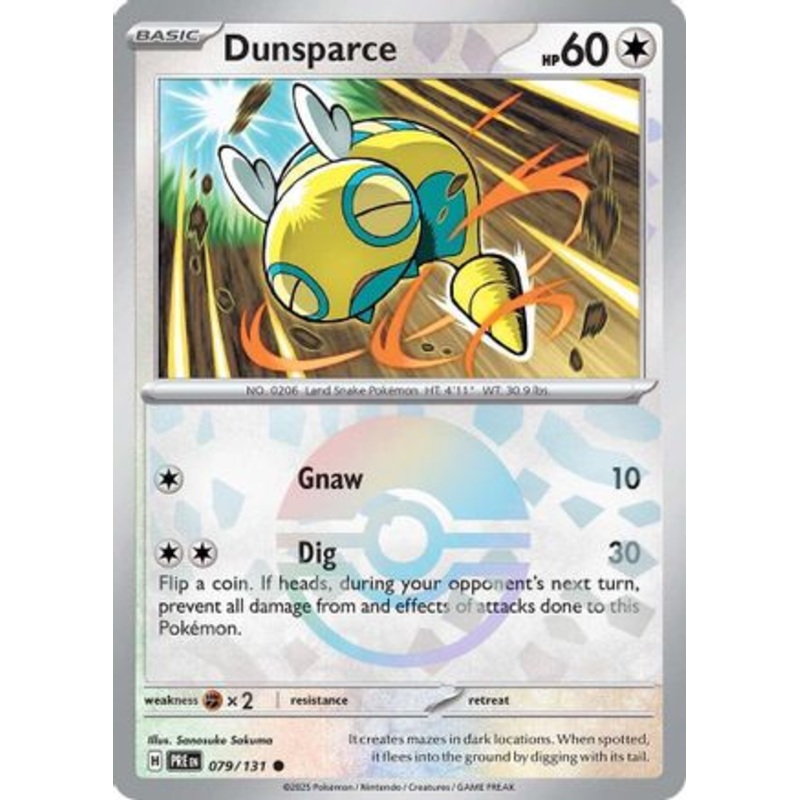 Dunsparce (Poke Ball Pattern) 079/131  - Holofoil SV Prismatic Evolutions - Common