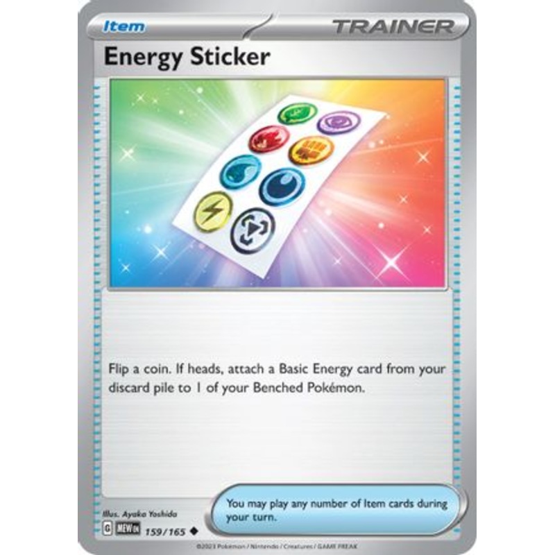 Energy Sticker 159/165  - Reverse Holofoil SV Scarlet & Violet 151 - Uncommon