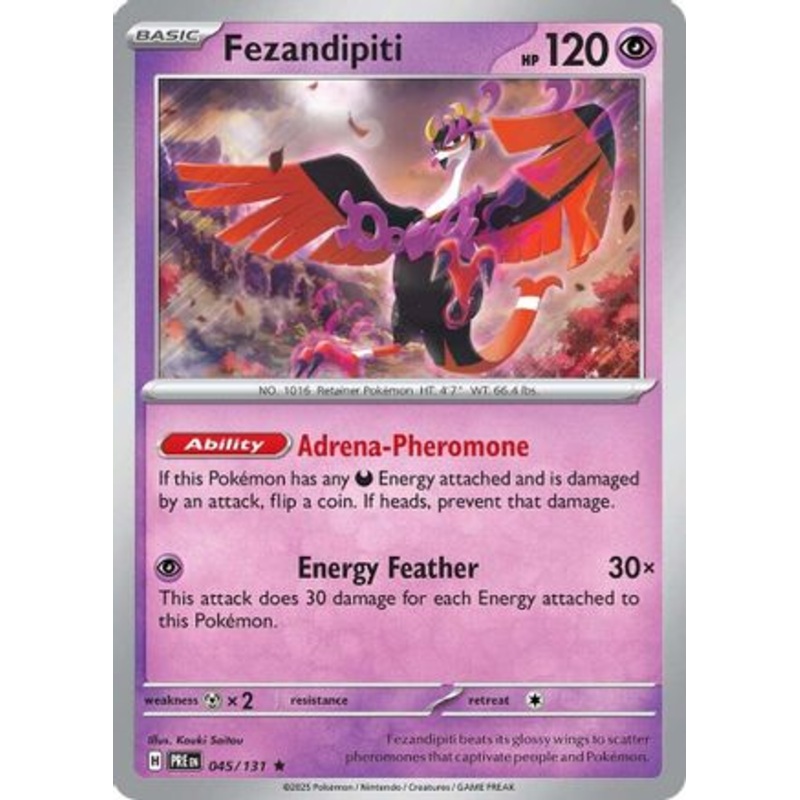 Fezandipiti 045/131  - Reverse Holofoil SV Prismatic Evolutions - Rare