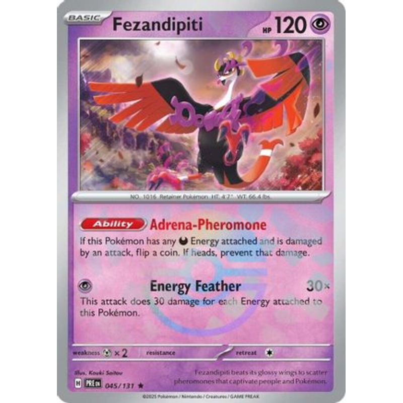 Fezandipiti (Poke Ball Pattern) 045/131  - Holofoil SV Prismatic Evolutions - Rare