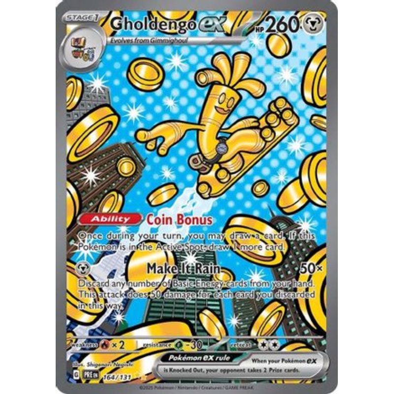 Gholdengo ex 164/131  - Holofoil SV Prismatic Evolutions - Special Illustration Rare