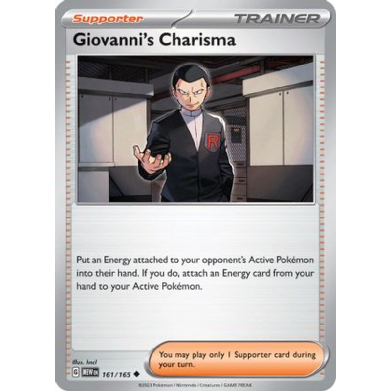 Giovanni's Charisma 161/165  SV Scarlet & Violet 151 - Uncommon