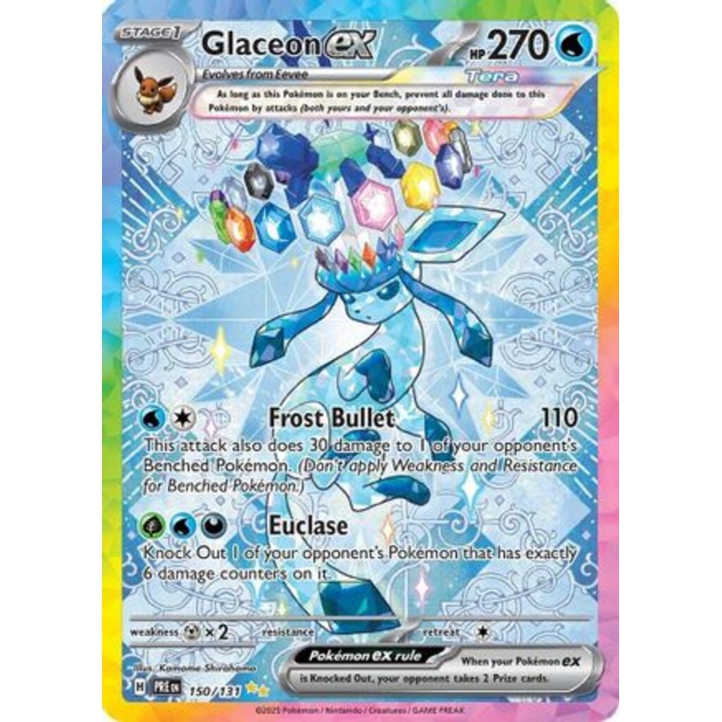 Glaceon ex 150/131  - Holofoil SV Prismatic Evolutions - Special Illustration Rare