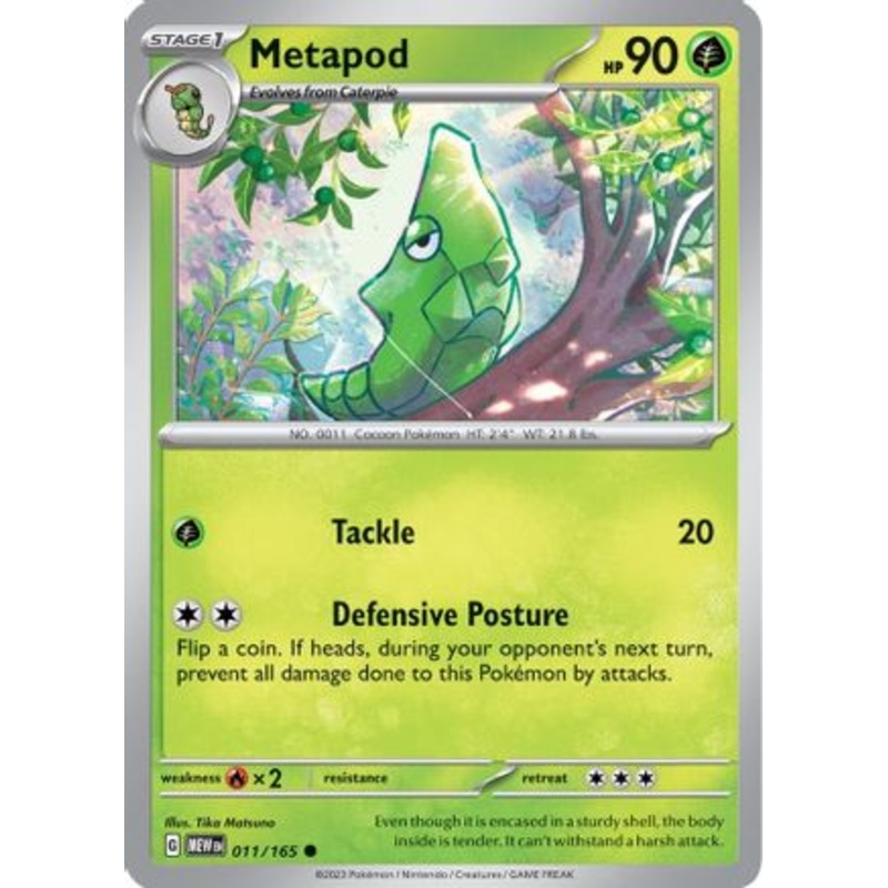 Metapod 011/165  SV Scarlet & Violet 151 - Common