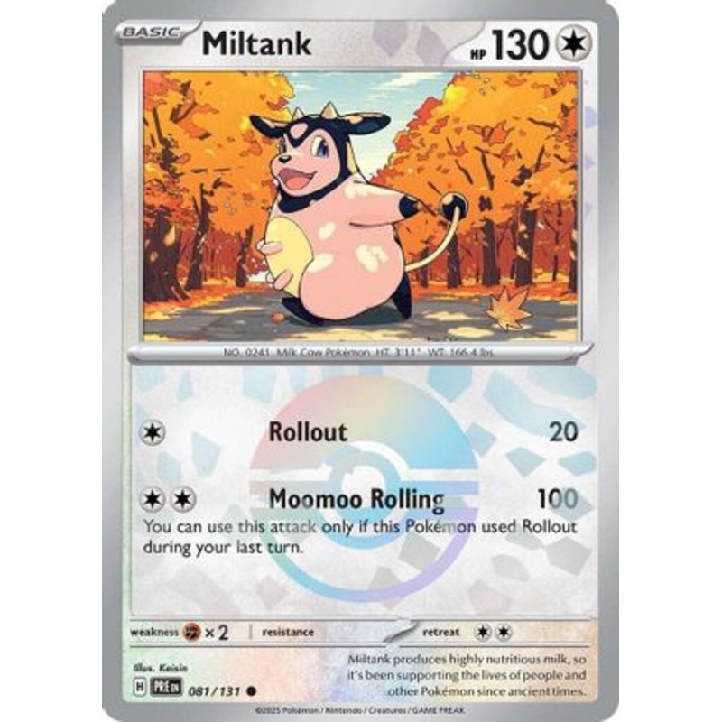 Miltank (Poke Ball Pattern) 081/131  - Holofoil SV Prismatic Evolutions - Common