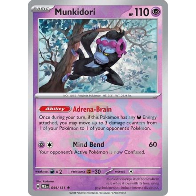 Munkidori (Master Ball Pattern) 044/131  - Holofoil SV Prismatic Evolutions - Rare