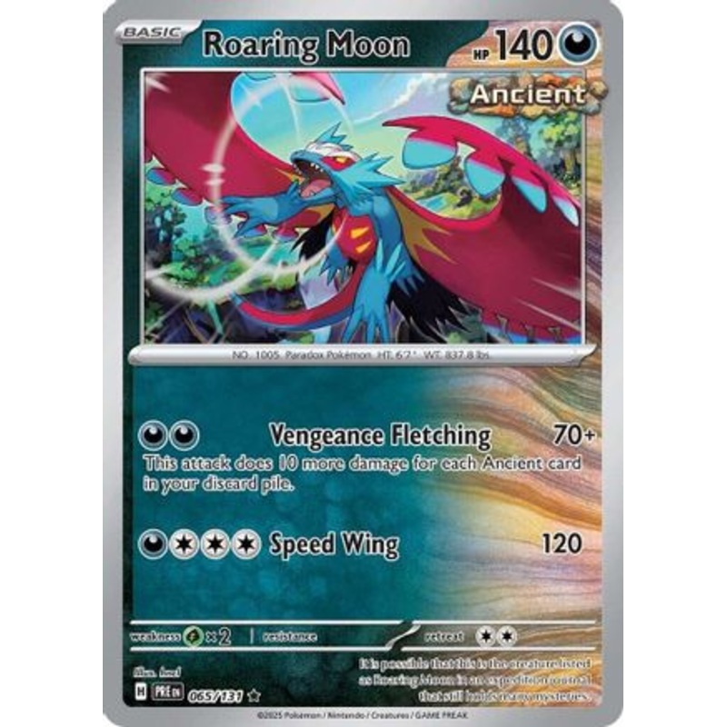 Roaring Moon 065/131  - Holofoil SV Prismatic Evolutions - Rare