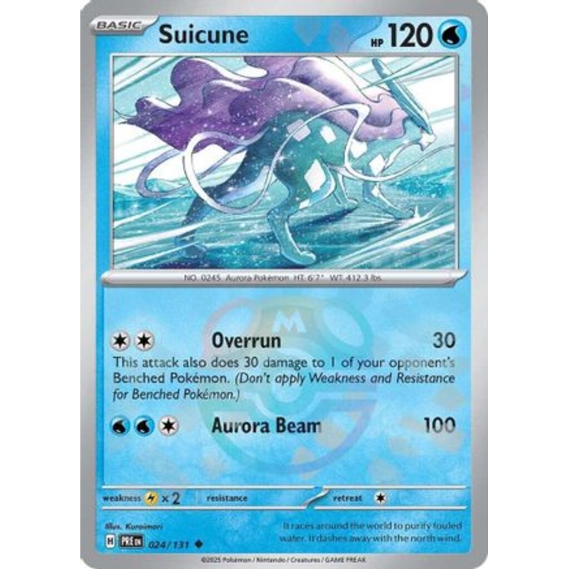 Suicune (Master Ball Pattern) 024/131  - Holofoil SV Prismatic Evolutions - Uncommon