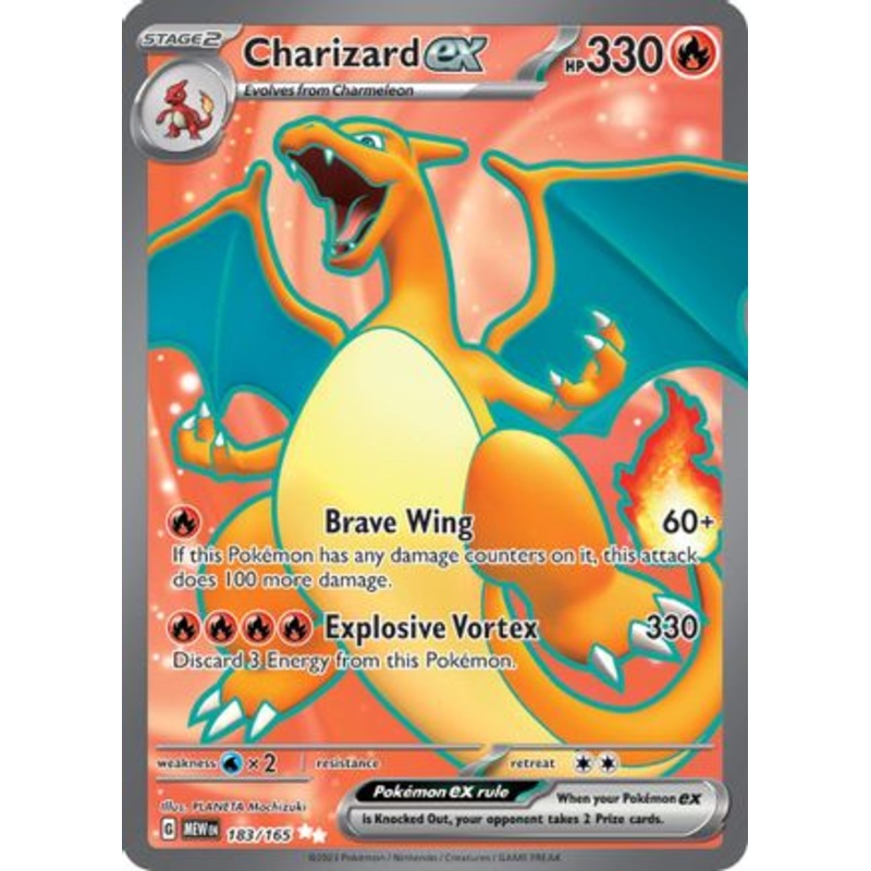 Charizard ex 183/165  - Holofoil SV Scarlet & Violet 151 - Ultra Rare