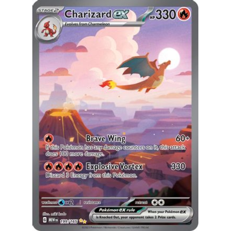 Charizard ex 199/165  - Holofoil SV Scarlet & Violet 151 - Special Illustration Rare