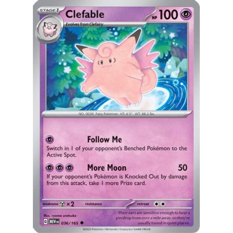 Clefable 036/165  SV Scarlet & Violet 151 - Uncommon
