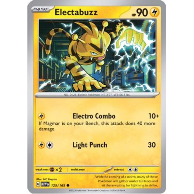 Electabuzz 125/165  SV Scarlet & Violet 151 - Common