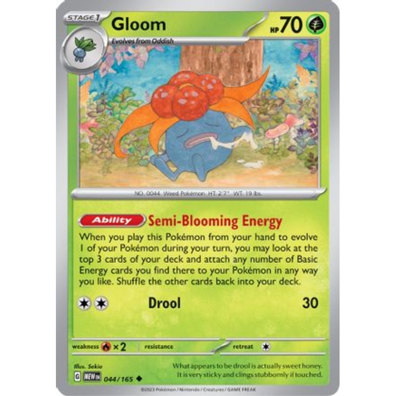 Gloom 044/165  SV Scarlet & Violet 151 - Uncommon