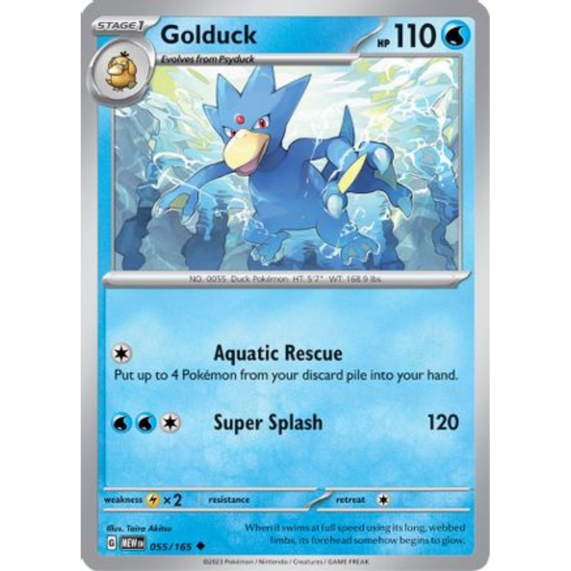 Golduck 055/165  SV Scarlet & Violet 151 - Uncommon