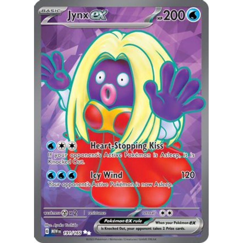 Jynx ex 191/165  - Holofoil SV Scarlet & Violet 151 - Ultra Rare