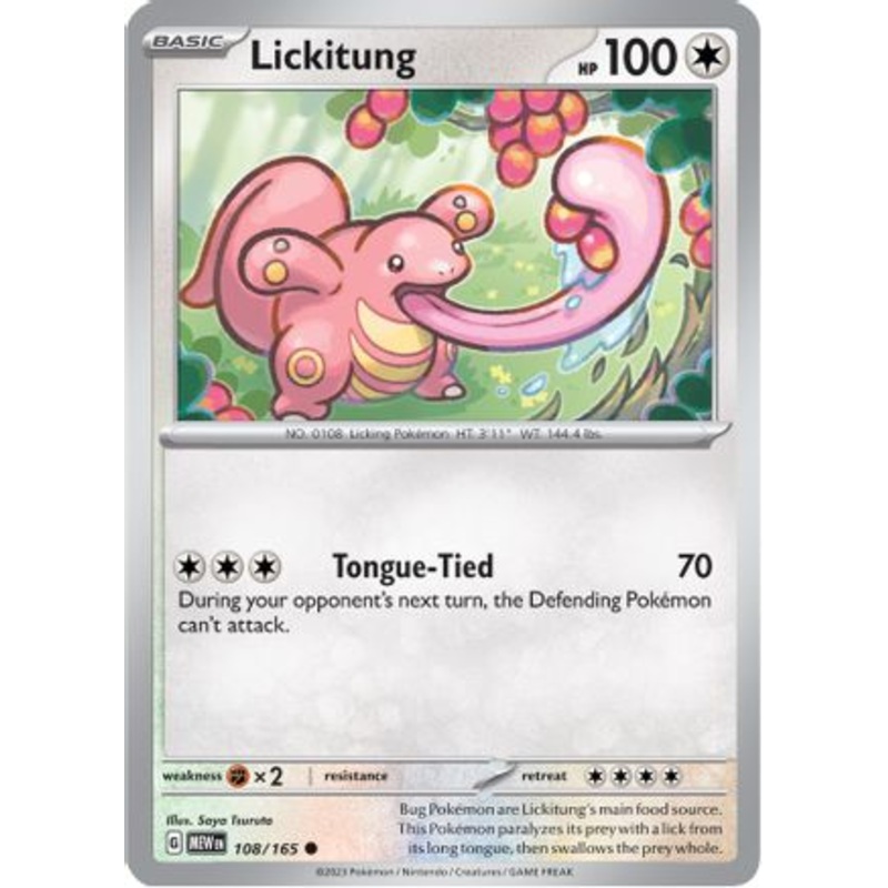 Lickitung 108/165  SV Scarlet & Violet 151 - Common
