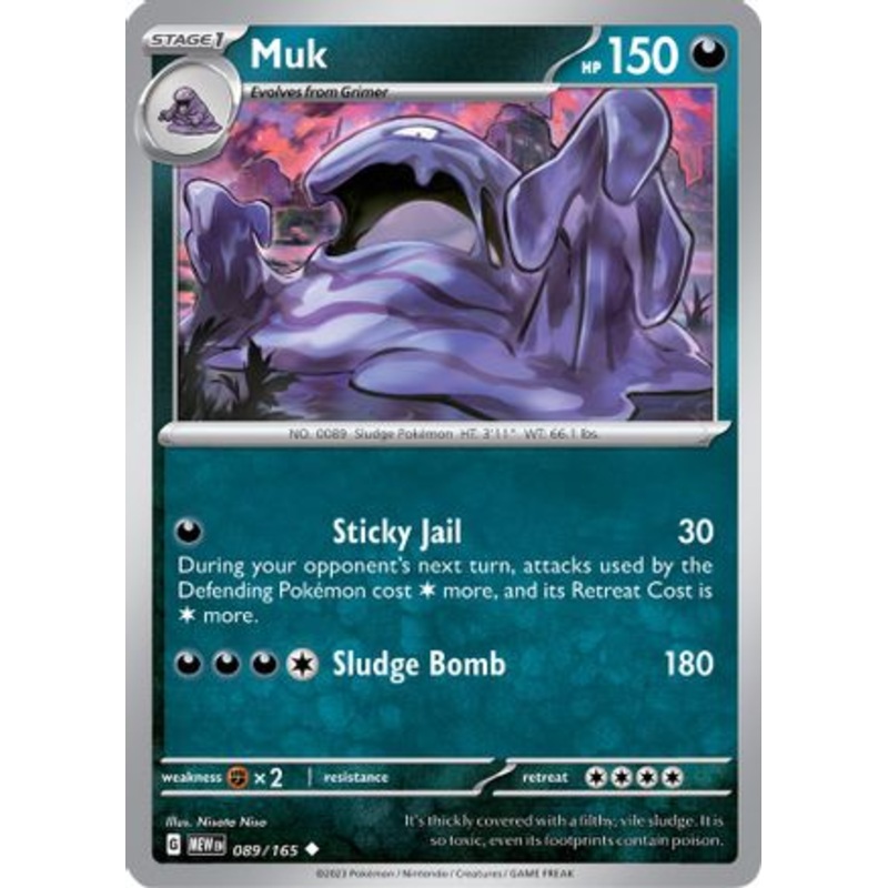 Muk 089/165  SV Scarlet & Violet 151 - Uncommon