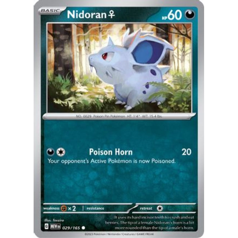 Nidoran F 029/165  SV Scarlet & Violet 151 - Common