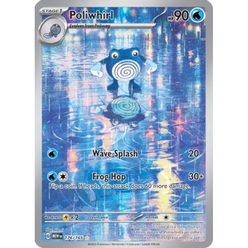 Poliwhirl 176/165  - Holofoil SV Scarlet & Violet 151 - Illustration Rare