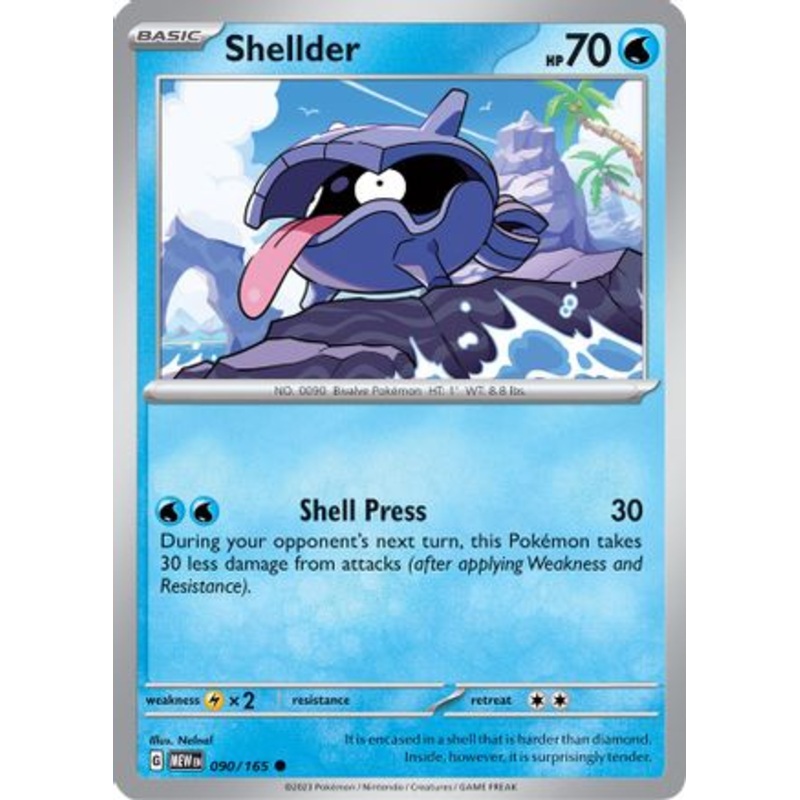 Shellder 090/165  SV Scarlet & Violet 151 - Common