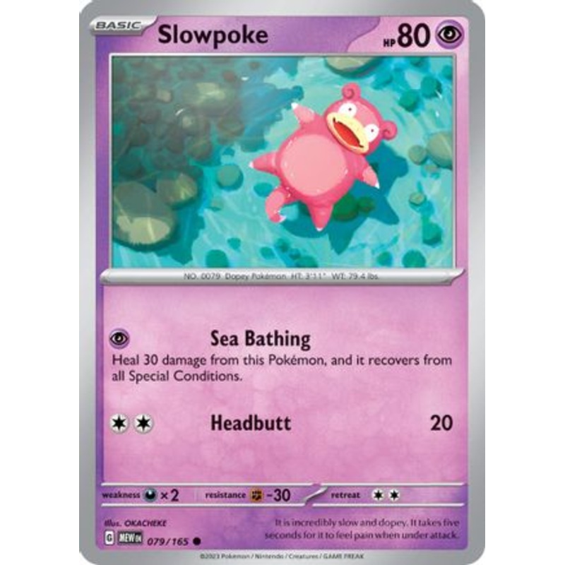 Slowpoke 079/165  SV Scarlet & Violet 151 - Common