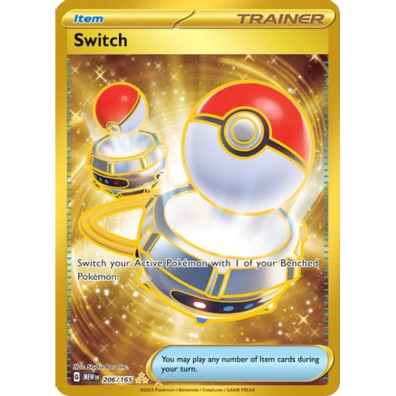 Switch 206/165  - Holofoil SV Scarlet & Violet 151 - Hyper Rare