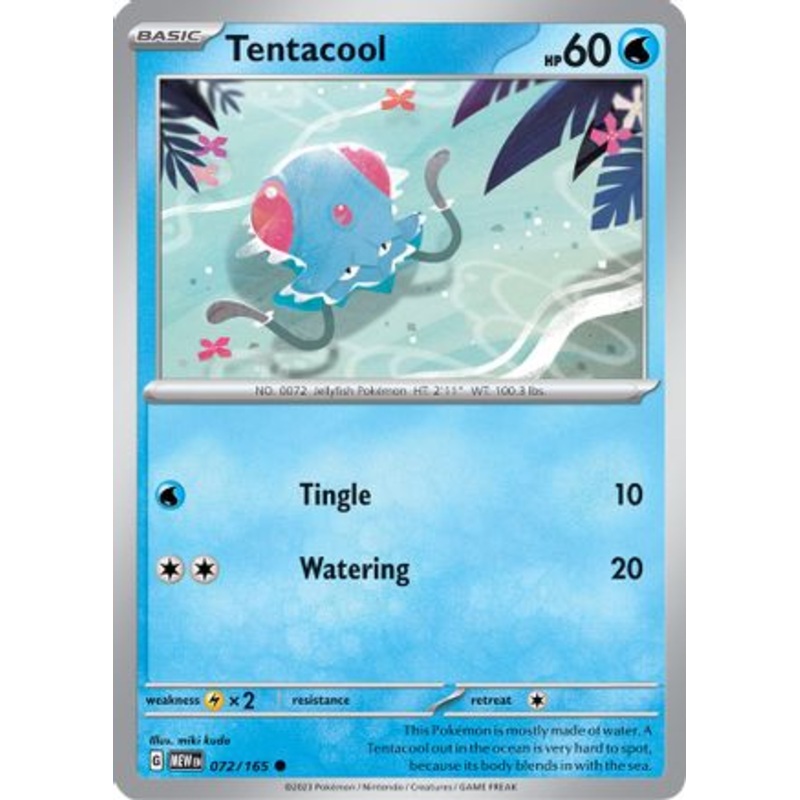 Tentacool 072/165  SV Scarlet & Violet 151 - Common