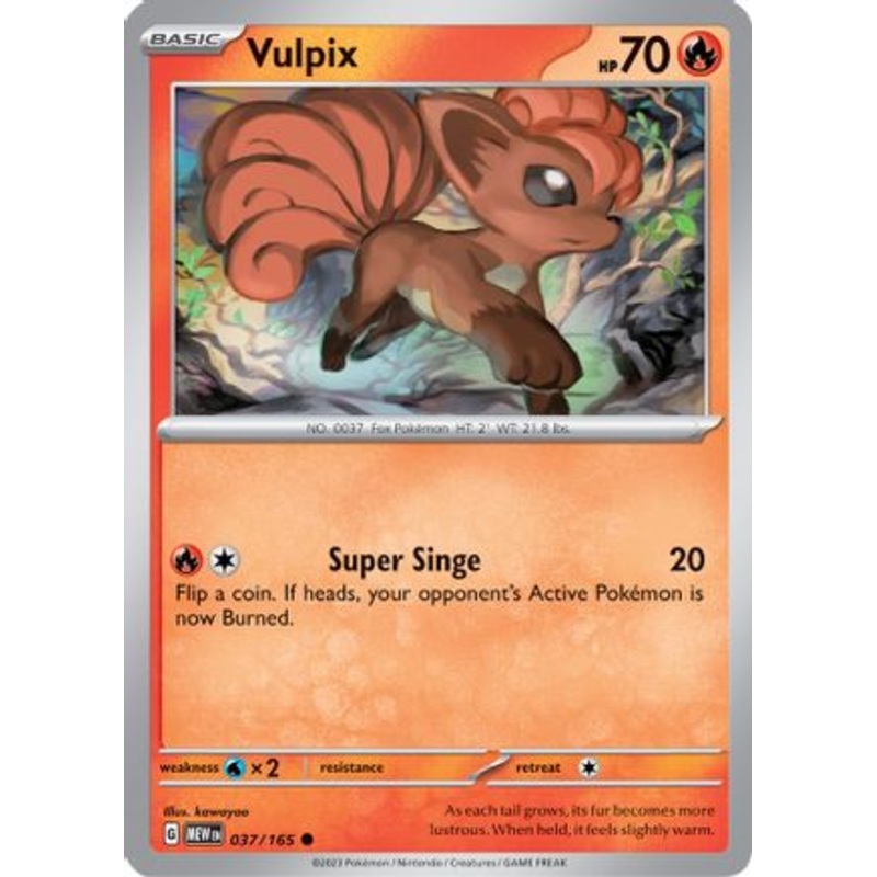 Vulpix 037/165  SV Scarlet & Violet 151 - Common