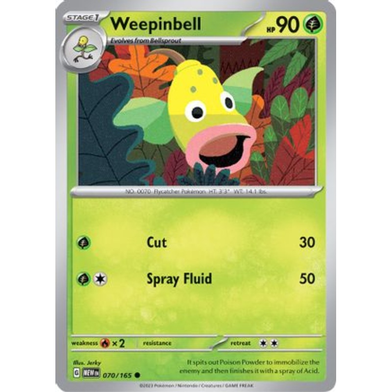 Weepinbell 070/165  SV Scarlet & Violet 151 - Common