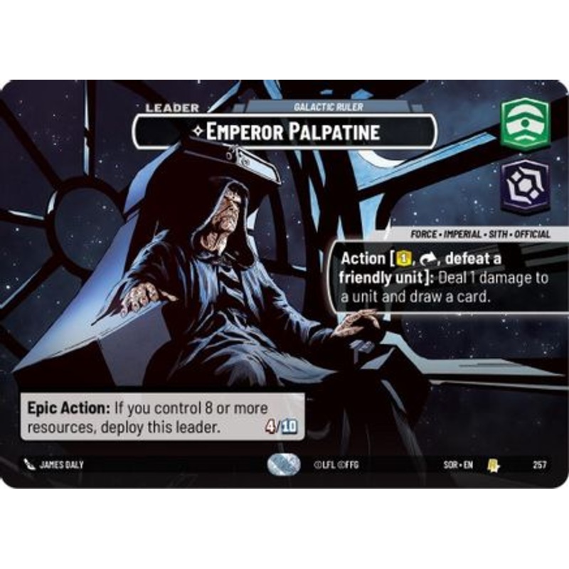 Emperor Palpatine - Galactic Ruler (Showcase) (257) - Spark of Rebellion Foil