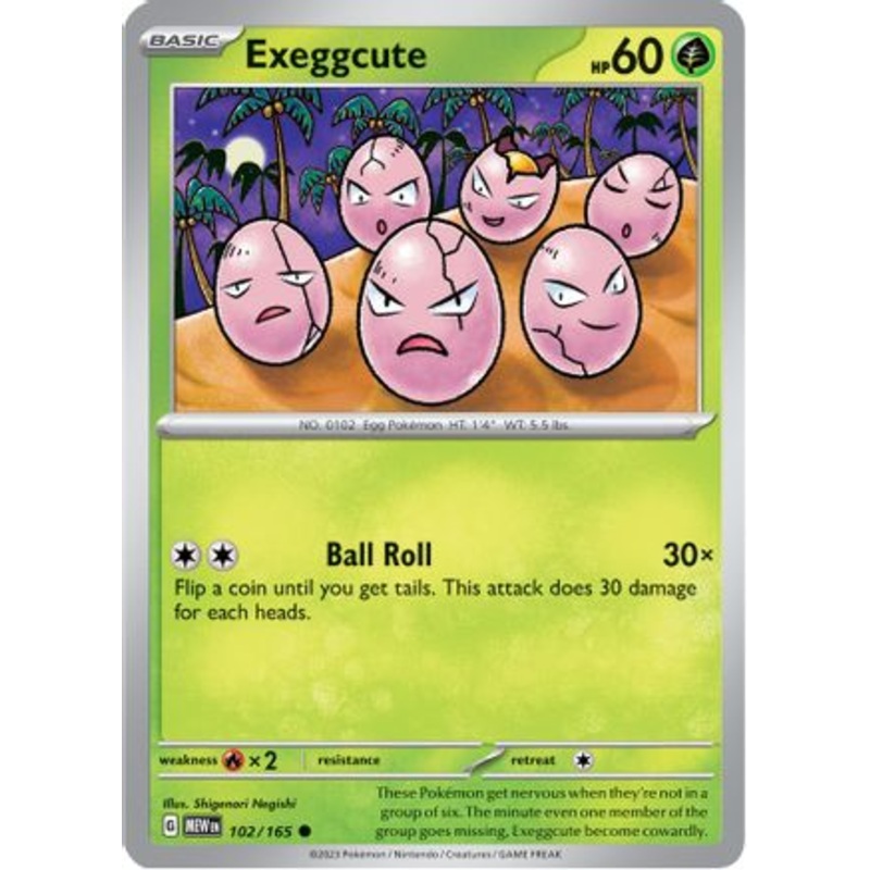 Exeggcute 102/165  SV Scarlet & Violet 151 - Common