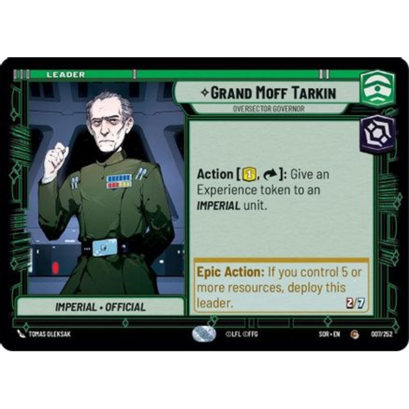 Grand Moff Tarkin - Oversector Governor (007/252) - Spark of Rebellion