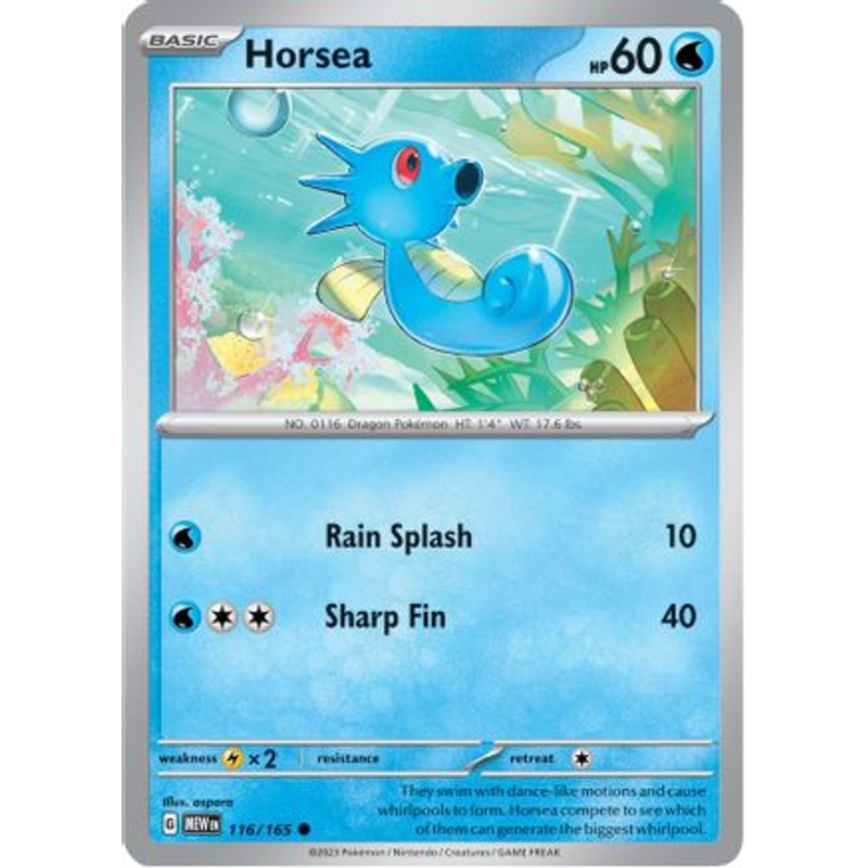 Horsea 116/165  SV Scarlet & Violet 151 - Common