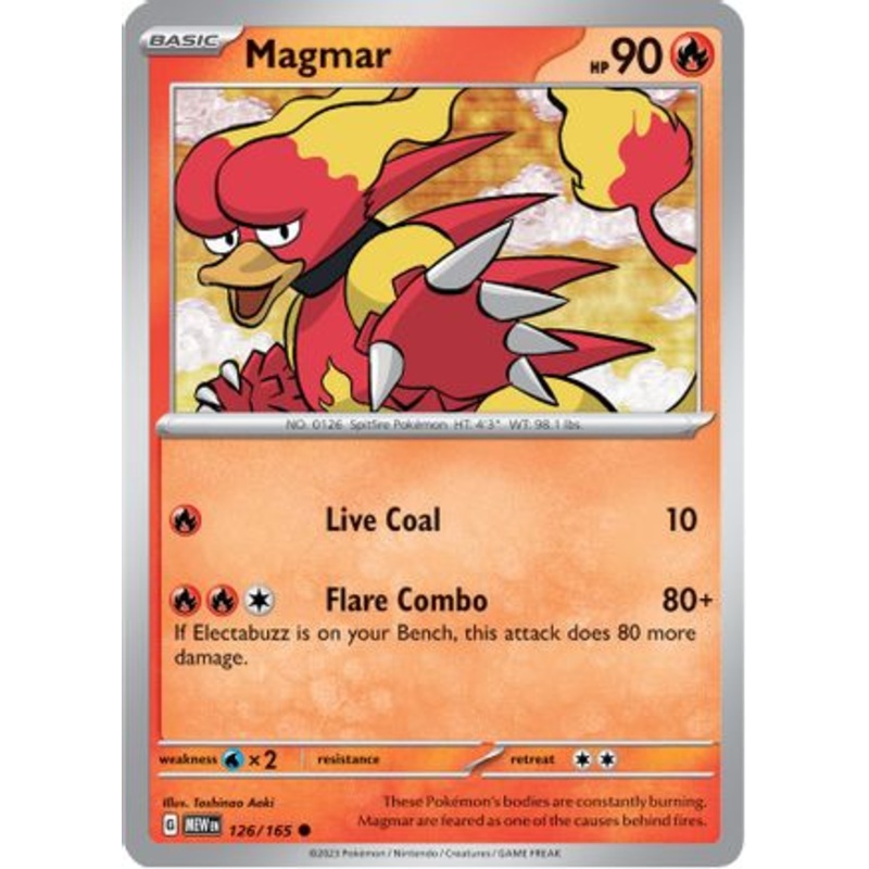 Magmar 126/165  SV Scarlet & Violet 151 - Common