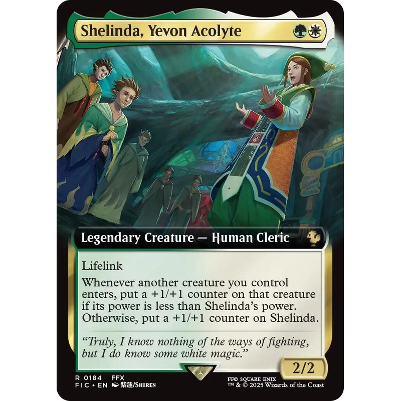 Shelinda, Yevon Acolyte (Extended Art) [FIC - 184]