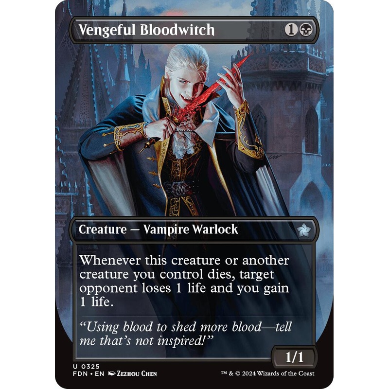 Vengeful Bloodwitch (Borderless) [FDN - 325]