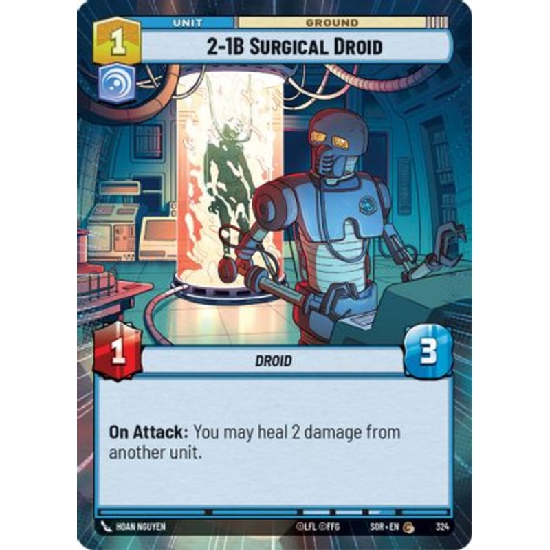2-1B Surgical Droid (Hyperspace) (324) - Spark of Rebellion Foil