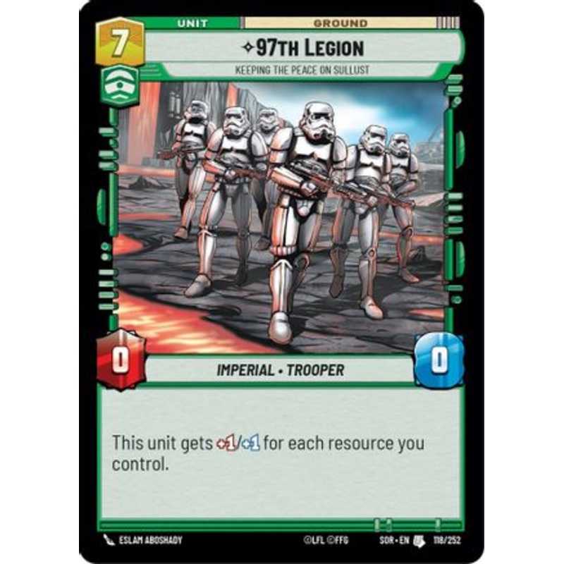 97th Legion - Keeping the Peace on Sullust (118/252) - Spark of Rebellion Foil