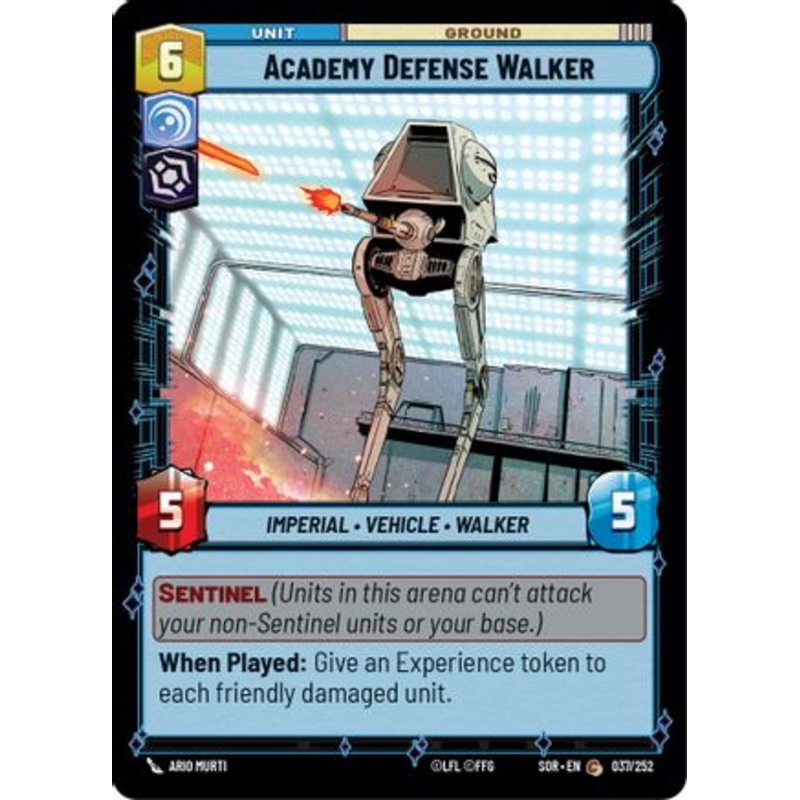 Academy Defense Walker (037/252) - Spark of Rebellion Foil