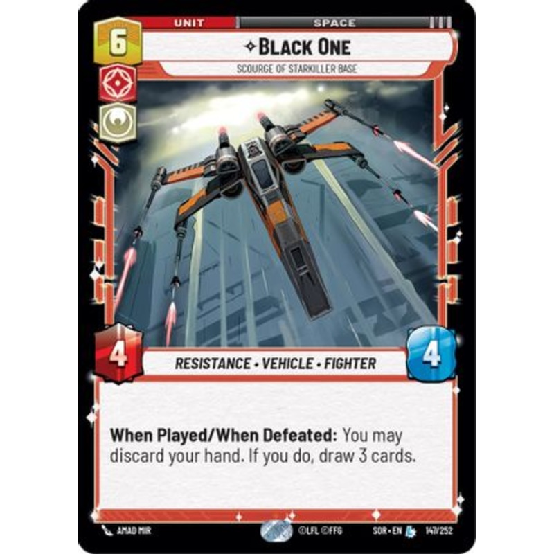 Black One - Scourge of Starkiller Base (147/252) - Spark of Rebellion Foil