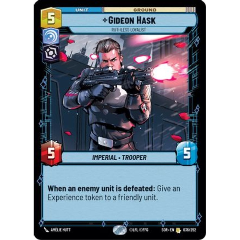 Gideon Hask - Ruthless Loyalist (036/252) - Spark of Rebellion Foil
